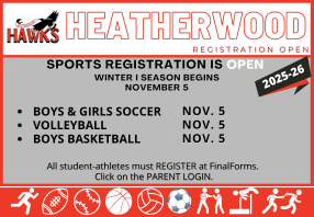  Middle School Winter I Sports Registration